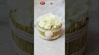 Basket From Wild Grass! 🌾 #DIY Eco Decor 🧺 #homedecor  #shorts