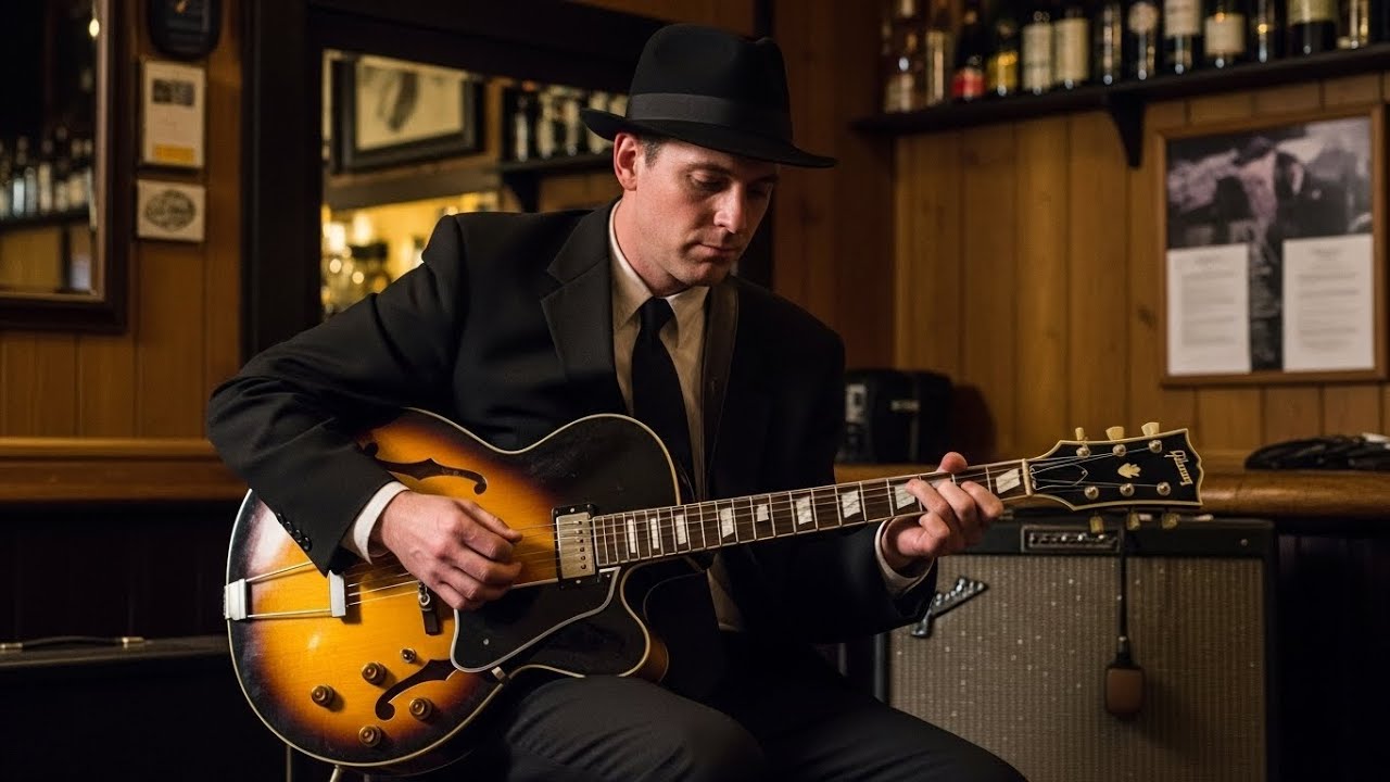 Blues Guitar Instrumental – Calm Vintage Blues Music