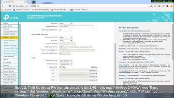 Huong dan cau hinh tiếp sóng WDS Router Wireless TP Link ARCHER C50