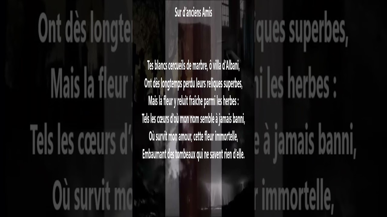 Sur d’anciens amis - Auguste Brizeux lu par Yvon Jean