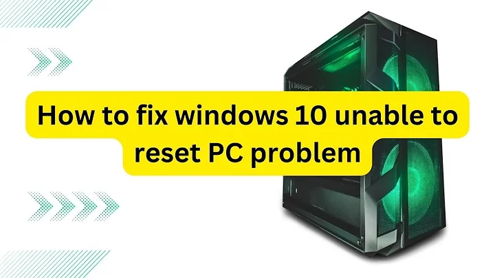 How to fix windows 10 unable to reset PC problem.