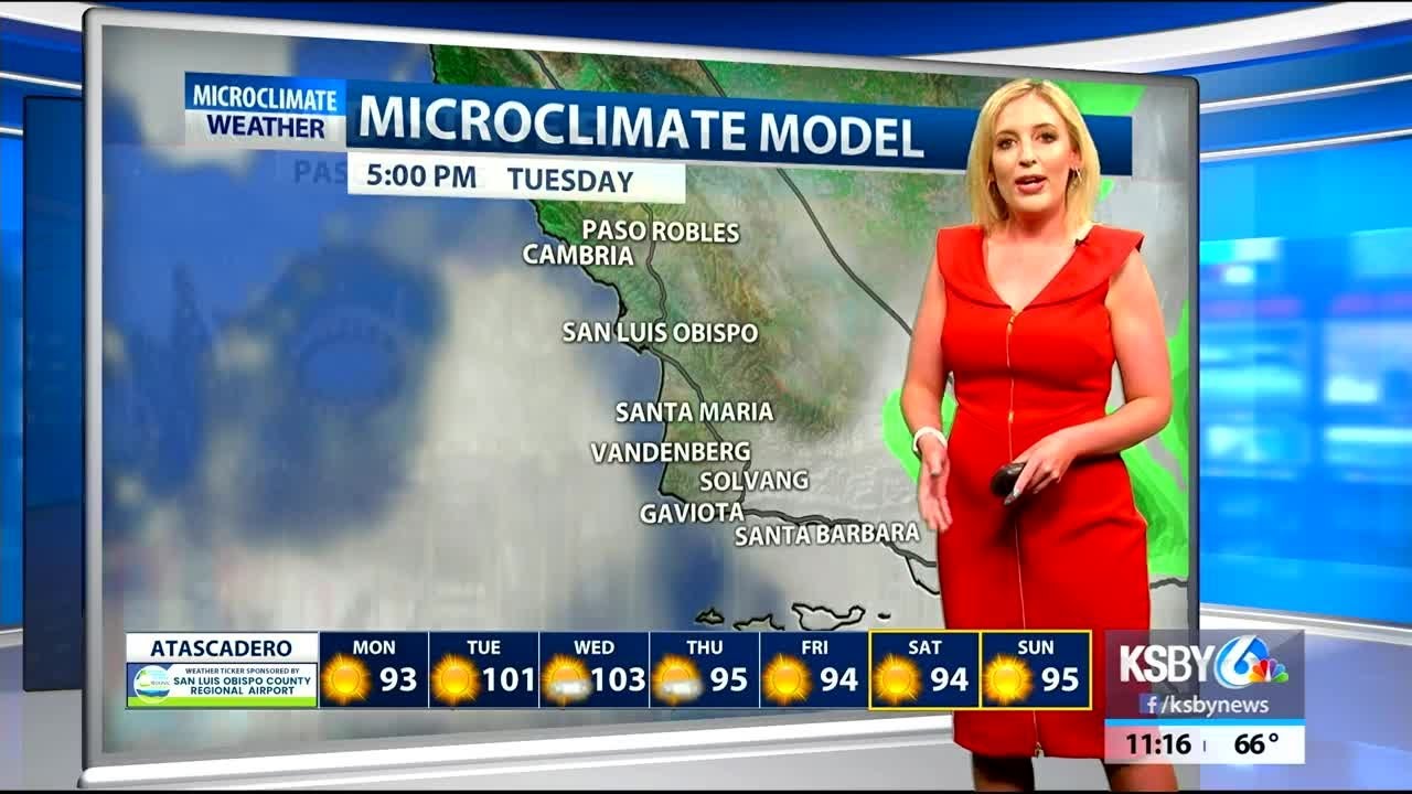 Cloudy start to the week before Central Coast begins to heat up - YouTube