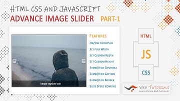 Advance Image Slider in HTML CSS and JavaScript [Part 1]