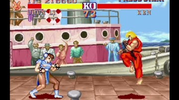 Capcom Generation Japan Street fighter II The world warrior  Sega Saturn Playthrough Chun Li