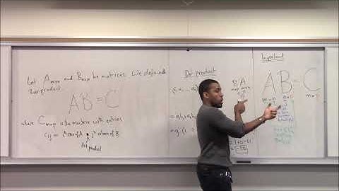 Math 2003 / 2009 Lecture 21 - Matrix Multiplication