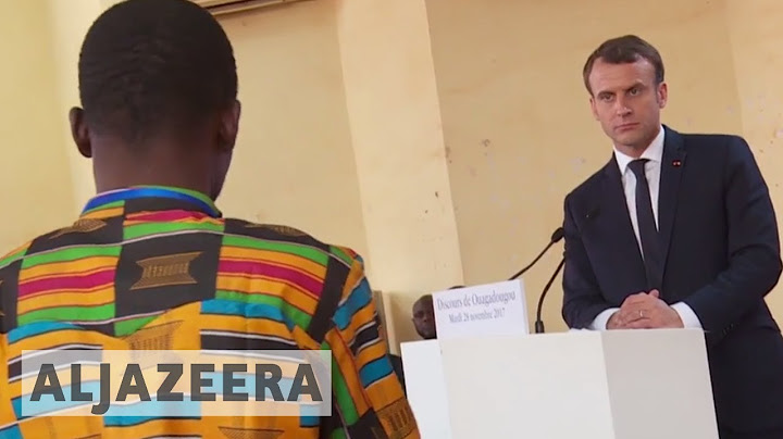 France's Macron addresses students in Burkina Faso