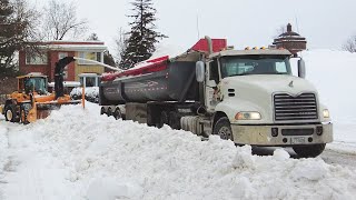 Complete Snow Removal Operation in Montreal  Winter 2022 in 4K! #snowremoval