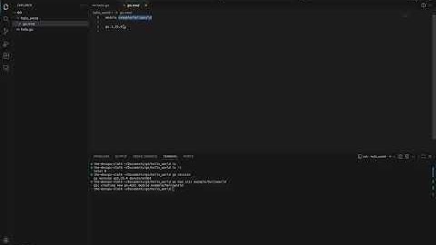 HELLO WORLD in Golang