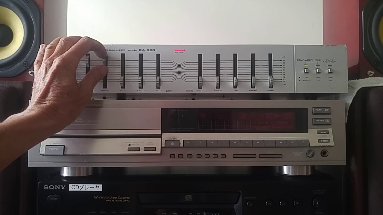 Test AKAI stereo graphic Equalizer model EA G30 YouTube
