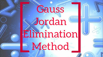 Gauss Jordan Elimination Method||Solving system of linear equations||matrix