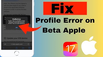 How to Fix Profile Error- Profile iOS 17 Beta Software Profile Has an Invalid Signature in iPhone
