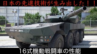 日本の先進技術が生み出した16式機動戦闘車の性能