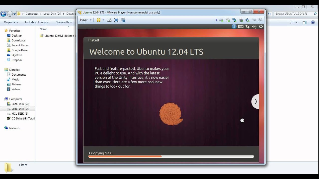 Ubuntu on vmware