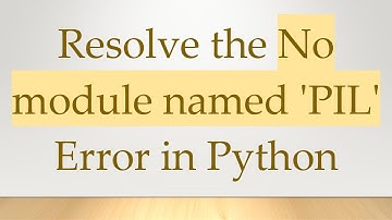Resolve the No module named 