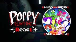 Poppy PlayTime React - RAINBOW FRIENDS vs POPPY PLAYTIME | Animation | GameToons | FT Poppy & Player