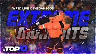 Top 10 Extreme Moments Of All Time-Wr3D 2K20 Ft. The Gamegod