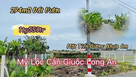 Đất Cần Giuộc Long An Bán 294m2 Đất Vườn Mặt Tiền Đường Đoàn Văn Diệu