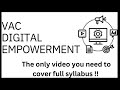 VAC Digital Empowerment, Download pdf from description #du #digital #vac #neweducationpolicy