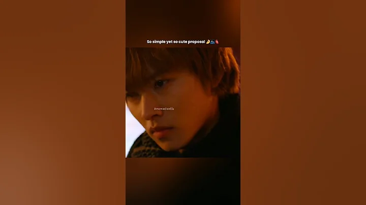 So simple yet so cute proposal 🤌✨🫀 #jdrama #japanese #kentoyamazaki #shorts