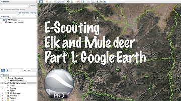 E-Scouting Elk and Mule Deer with Google Earth Pro