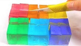 Lego Colors Soft Jelly Gummy Pudding DIY Learn Colors Slime Combine Toys Icecream screenshot 5
