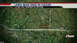 Lebo man dies in Lyon County crash