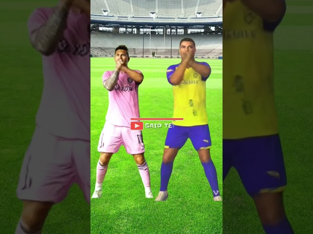 Ronaldo dan messi kompak joget TOKTOK lupakan persaingan, #saidteknik #viralshorts class=