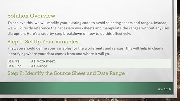 How to Run Excel Macro Without Opening Other Sheets