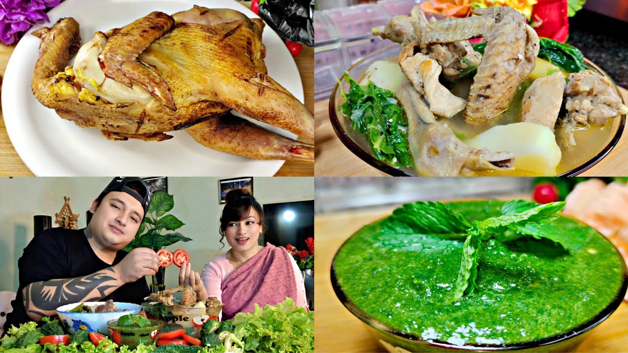 Syrwa Syiar Khasi + Pudina Chutney 😋|| Local Chicken Stew Recipe || Husband Wife♥️