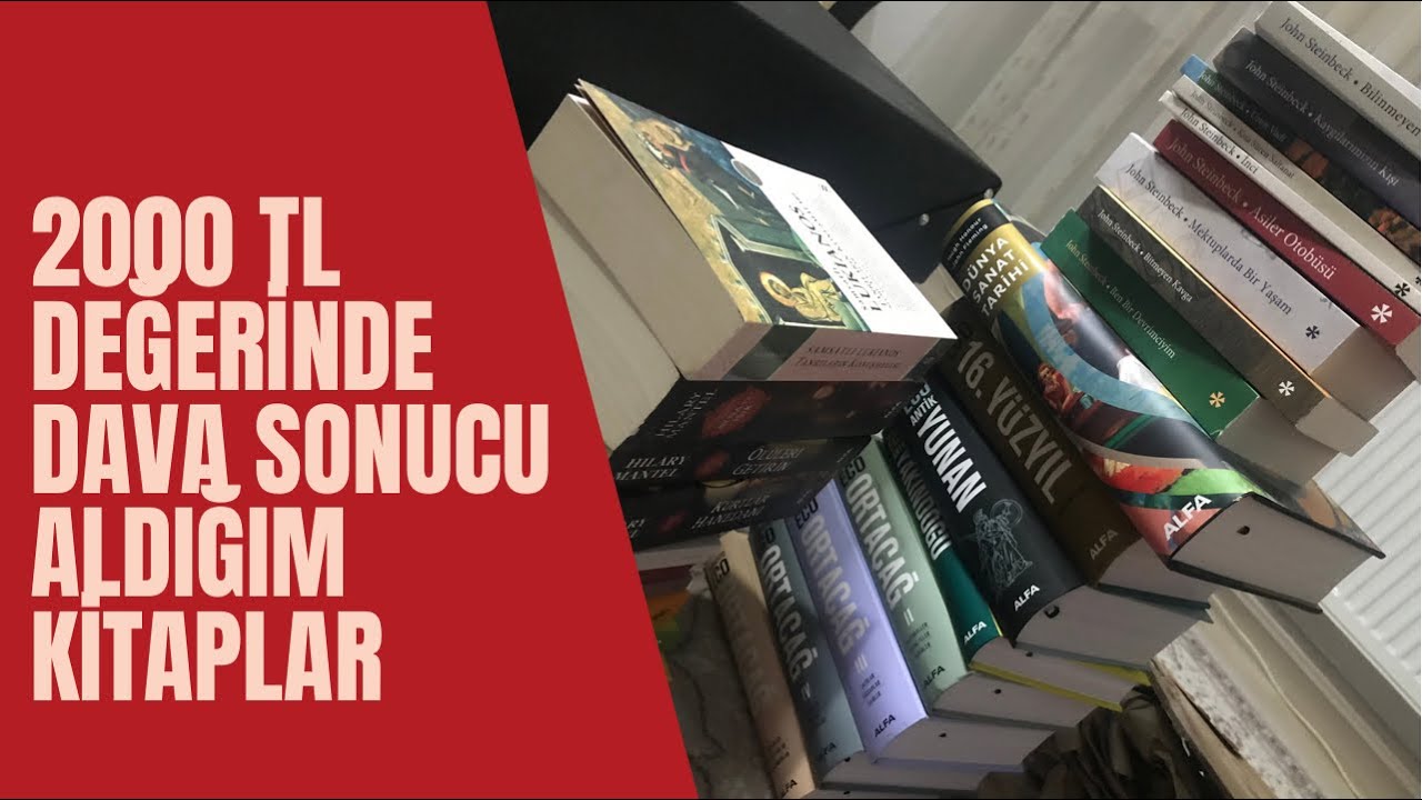 2000TL DEĞERİNDE DAVA SONUCU ALDIĞIM KİTAPLAR