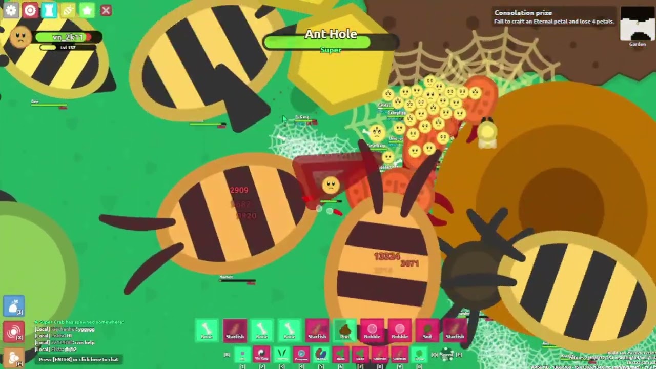 (florr.io) looting my first super ant hole...