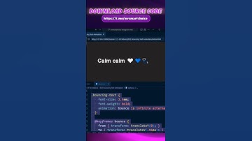 CSS bouncing text animation #coding #cssanimation