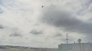 米軍ヘリ　小学校上空を再び飛行