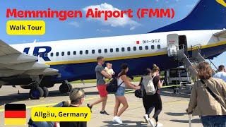 Germany Memmingen Airport (FMM) Walk Tour 4K