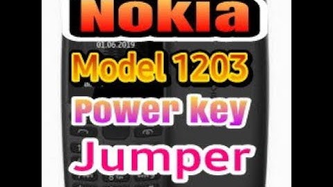Nokia ta1203 power button jumper 100%