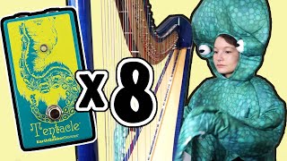 Playing Through 8 Tentacle Pedals in an Octopus Costume | EarthQuaker Devices Harp Demo