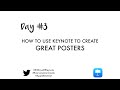 50 Days Of Keynote Day 3 How To Use Keynote To Create Great Posters 