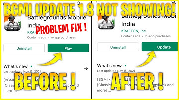 BGMI 1.8 UPDATE NOT SHOWING ONAY STORE | BGMI 1.8 UPDATE KAISE KAREI BGMI UPDATE NOT SHOWING