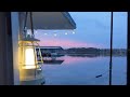 A peaceful life on the water  silent vlog  gorgeous sunset  chocolate chip cookies