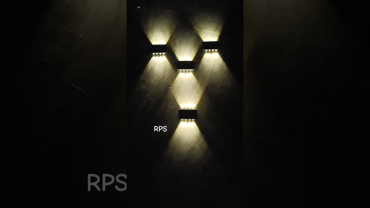 8 LENCE LED  UP DOWN SOLAR WALL LIght REPUBLIC SOLAR 9810580436