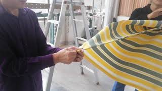 awning fabric replacement instruction