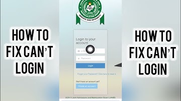 How to Fix Cannot Login My Jamb Portal || Jamb Password Recovery