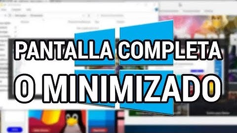 Inicia los programas en pantalla completa o minimizados www.informaticovitoria.com