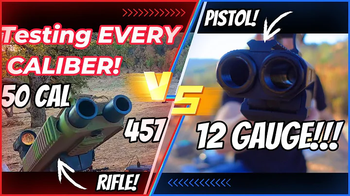 AEA Harpoon 457 vs Harpoon 50 cal vs Harpoon 12 Gauge! Range Testing DOUBLE BARREL AIR PISTOL!!