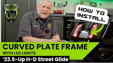 Curved License Plate Frame for 2023-up Harley-Davidson Touring  |  How to Install  |  Ciro