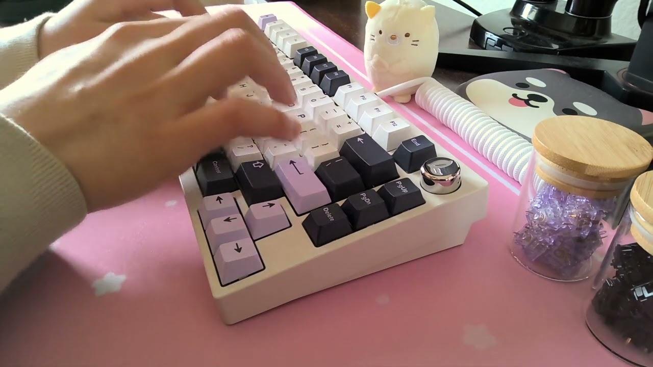 QK75 + lavender switches