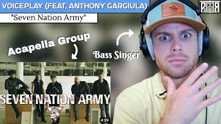 Bass Singer Reaction (& Analysis)  VOICEPLAY | Seven Nation Army (feat. Anthony Gargiula)