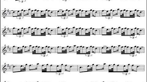 Great Highland Bagpipes Intermediate Exercise 3 – high pitch half speed