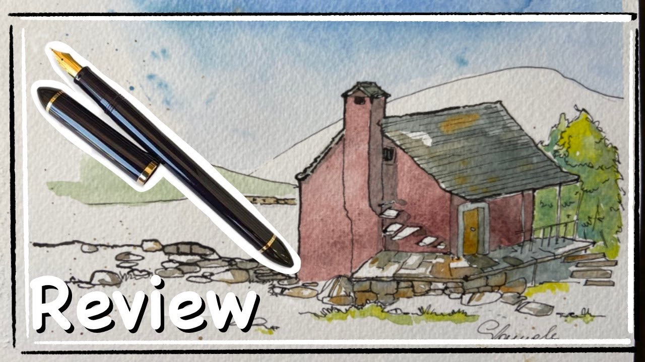 Sailor Fude De Mannen Fountain Pen Review for Watercolor urban sketching