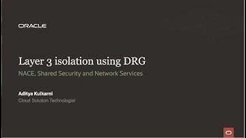Layer 3 isolation using DRG